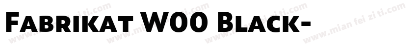 Fabrikat W00 Black字体转换